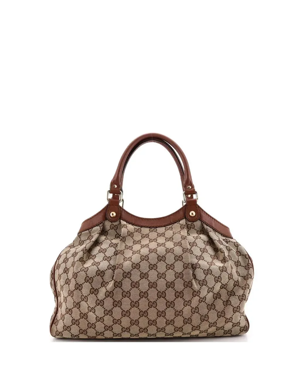 Gucci Sukey Tote Gg Canvas With Leather #340229G98B